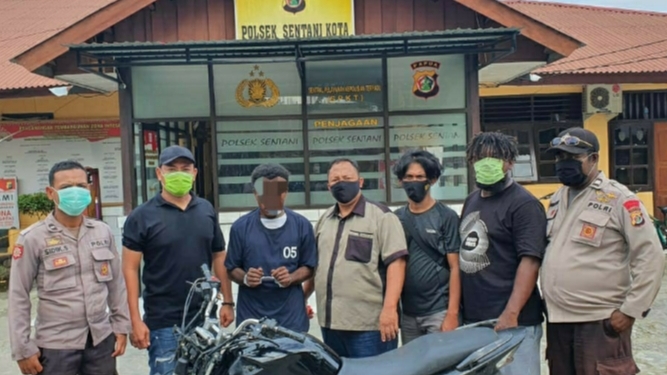 Polisi Ciduk Residivis Curanmor di Sentani