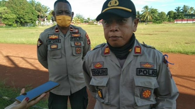 Polisi Tutup Lapangan Cendrawasih Biak