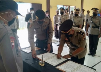 Tiga Kapolsek  di Wilayah Polres Yapen Dimutasi 
