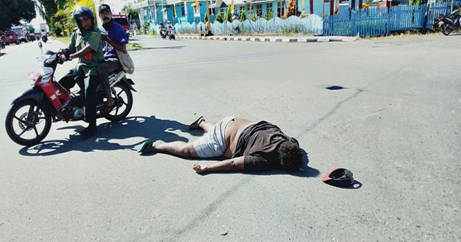 Polisi Tangani Kecelakaan Tewasnya Seorang Warga di Nabire