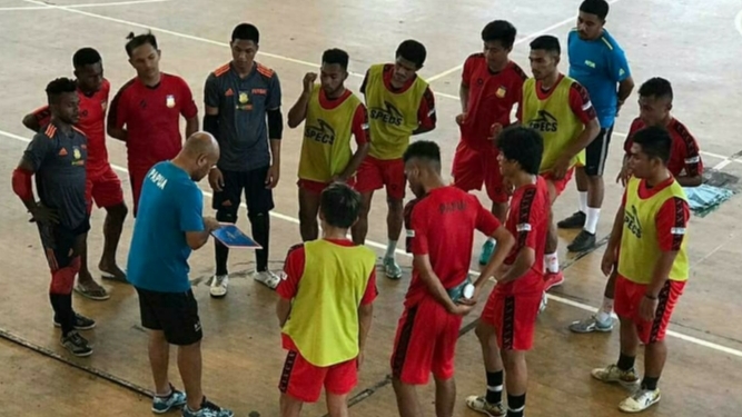 Akibat Corona, Futsal PON Papua Kurangi Intensitas Latihan
