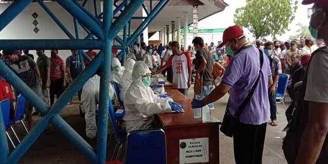 Hasil Test Rapid, Delapan Sopir Angkot Sentani Reaktif Covid-19