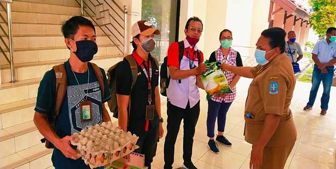 Wartawan Sentani Terima Bantuan Pemkab Jayapura