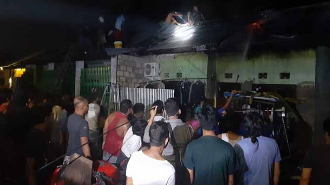 Satu Unit Rumah BTN Citra Buana Sentani Terbakar