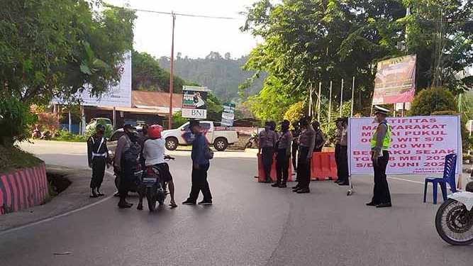 Mulai 18 Mei – 4 Juni 16 Titik di Kota Jayapura di Blokade
