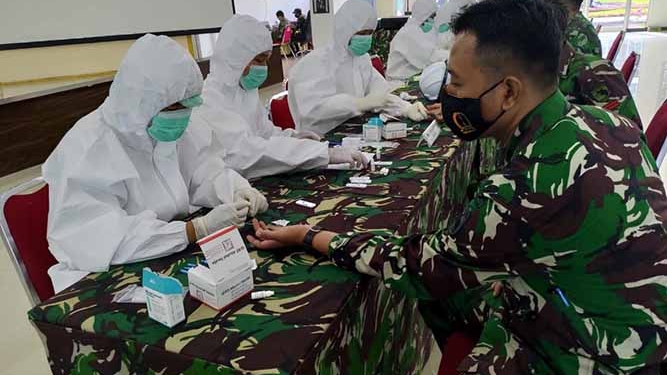 Kodam Cenderawasih Gelar Rapid Test Masal
