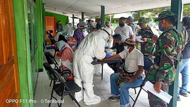 Kodim 1702 Jayawijaya Juga Laksanakan Rapid Test