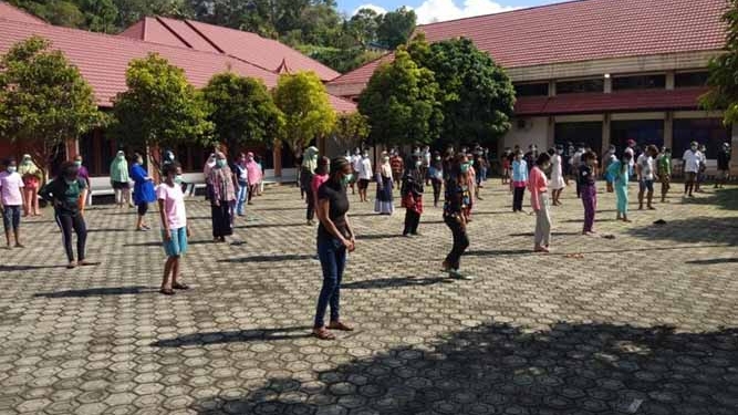73 ODP Kota Jayapura Jalani Karantina di BPSDM Kotaraja