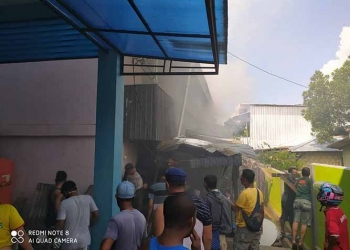 Dua Rumah Kontrakan Terbakar di Abepura