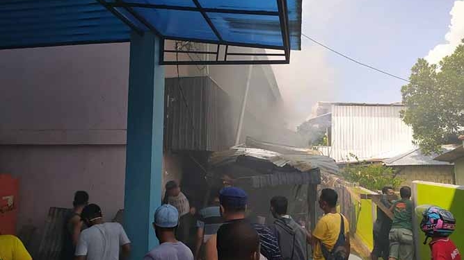 Dua Rumah Kontrakan Terbakar di Abepura