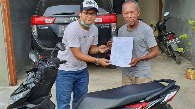 Polresta Jayapura Kambalikan Motor Hasil Curanmor Ke Pemiliknya