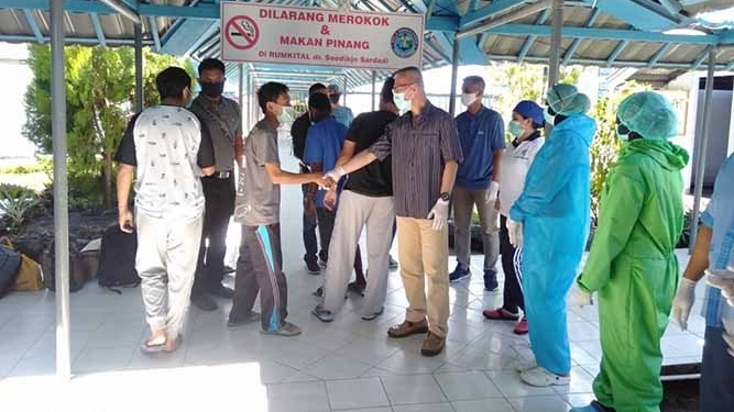 Enam Pasien Covid-19 di RSAL Lantaman X Jayapura Sembuh