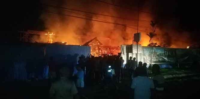 Polisi Usut Penyebab Kebakaran Gedung Tabita Sentani