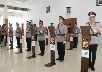 Kapolda Papua pimpin upacara pelantikan lima Kapolres