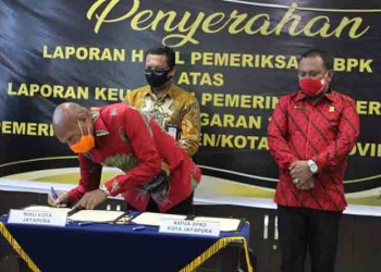 Pemkot Jayapura Kembali Menerima Opini Keuangan WTP
