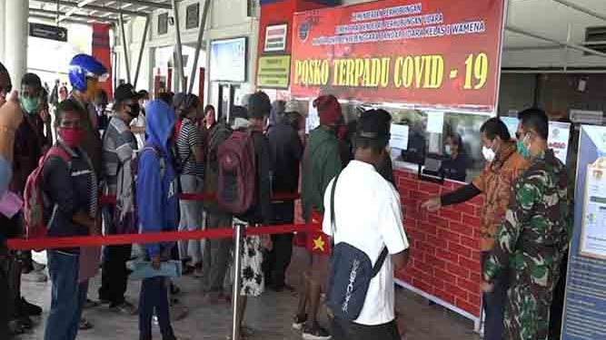 Masuk Wamena Tetap Jalani Protap Covid-19