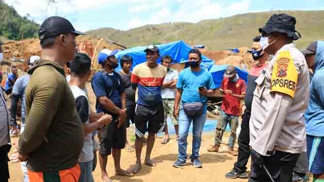 Polresta Jayapura Grebek Tambang Ilegal di Buper