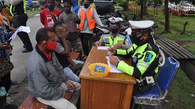 35 Kendaraan di Wamena Terjaring Rasia