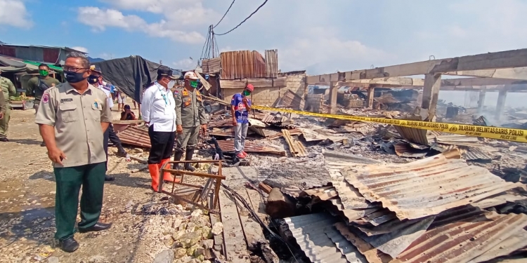 Kembali Terjadi, 93 Kios Hangus Terbakar