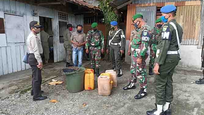 Aparat Gabungan Amankan Ratusan Liter Milo di Nabire