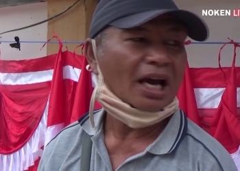 Pedagang Musiman HUT RI Sepi Jualan Akibat Covid