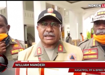 Satpol PP Lakukan Penyemprotan Disenfektan