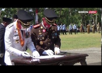 Upacara HUT RI Ke 75 Tahun Di Lingkungan Pemerintah Daerah Kota Jayapura