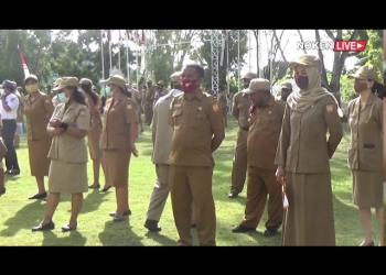 Yewen Stand-Up Komedi Ikut Apel Bersama ASN Kota Jayapura