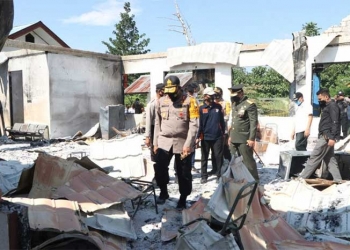 Polisi Tetapkan Lima Tersangka Pembakaran Kantor Disnaker Keerom