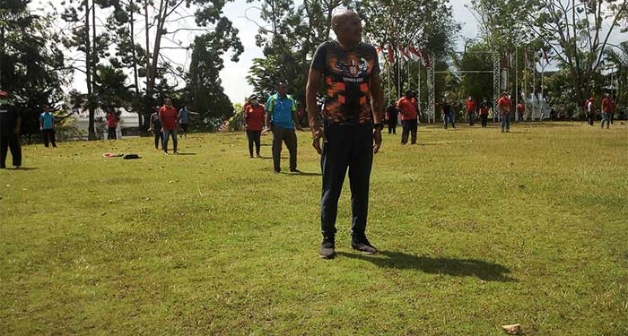 ASN Pemkot Jayapura Menjaga Imunitas Tubuh Dengan Berolahraga Dan Berjemur 