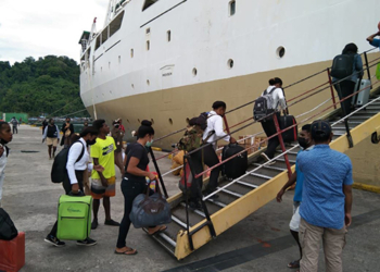 ketika para calon Kowad dari Kodim Yapen Waropen, berangkat ke Jayapura.