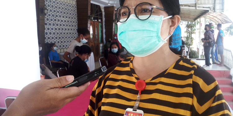 Suasana kadiskes Ketika diwawancarai, ketika meninjau vaksinasi di Vuria Kotaraja