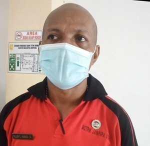 Filep Christian Hamadi, ketika diwawancarai usai jambore PKK Kota Jayapura