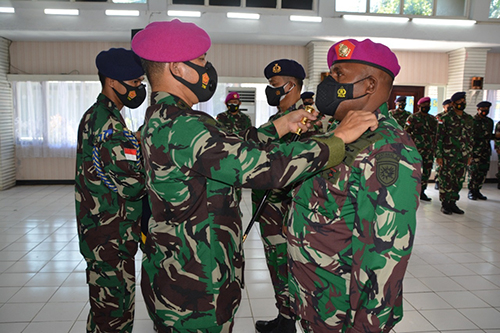 Dispenal X, suasana serahterima jabatan Lanal Biak di Mako, Lantamal 10 Jayapura.  