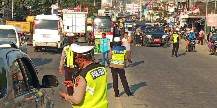 Penerapan Ganjil Genap Mulai Diberlakukan Di Kab. Jayapura
