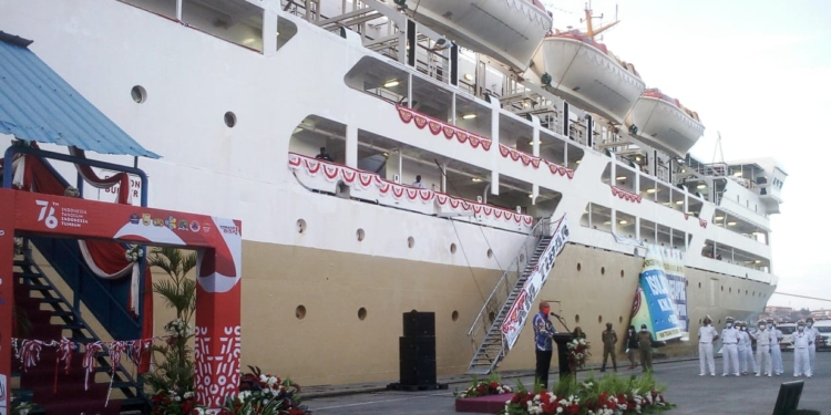 KM. Tidar Resmi Beroperasi Sebagai Rumah Isoter Penanganan Covid-19 di Kota Jayapura.