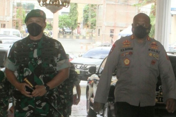 Kapolda Papua Terima Kunjungan Kerja Pangdam XVII Cendrawasih