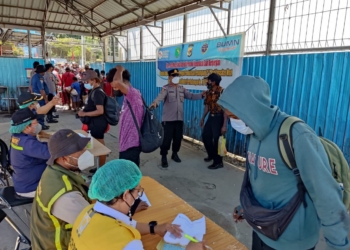 Sebanyak 48 Penumpang KM. Sinabung Terkonfirmasi Reaktif Setelah Rapid Antigen
