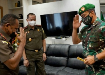 Eratkan Tali Silahturahmi, Pangdam XVII Cendrawasih Bertandang Ke Kajati Papua