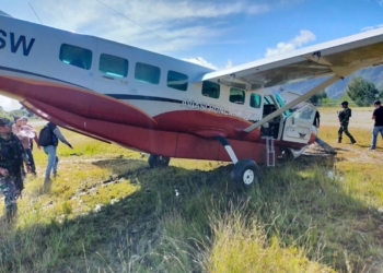 Di Bandara Bilorai Sugapa Pesawat SAS PK-FSW Tergelincir