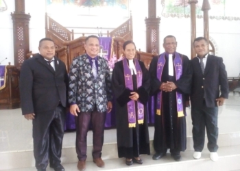 114 Majelis Jemaat GKI Maranatha Polimak Di Lantik Badan Pekerja Klasis Port Numbay