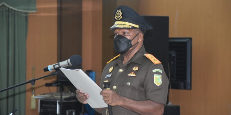 Kajati Papua Lantik 3 Kajari Dan 4 Asisten Di Lingkungan Kejaksaan Tinggi Papua