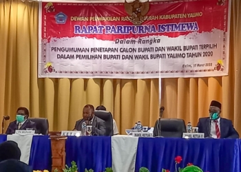 DPRD Yalimo Tetapkan Bupati dan Wakil Bupati Terpilih Pilkada 2020