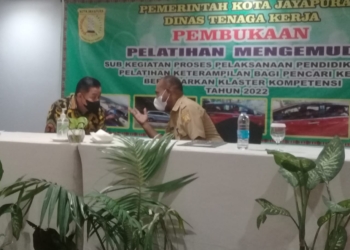 Ciptakan Lapangan Kerja Disnaker Kota Jayapura Adakan Kursus Mengemudi