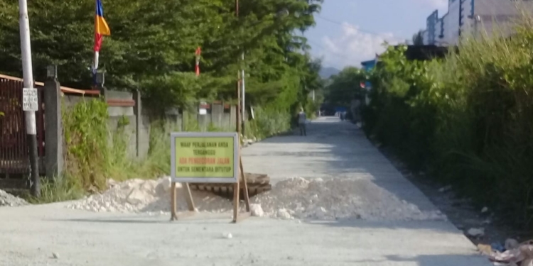 Akses Jalan Dicor, PDAM : Terima Kasih PUPR Kota Jayapura