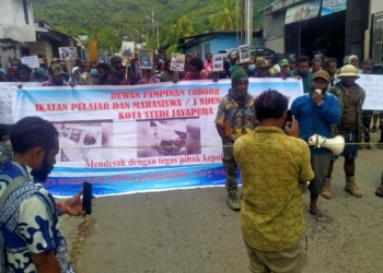 Mahasiswa Nduga Demo Tuntut Hukum Berat Pelaku Pembunuhan Warga Nduga