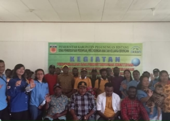 Dinas P3K Pegubin Adakan Pelayanan KB Kepada Warga Distrik Okaom
