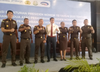 Asdatun Dan Para Kajari Se Papua Ikut Sosialisasi Perpres Tentang Kartu Pra Kerja