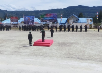 Pangdam XVII/Cenderawasih Pimpin HUT TNI ke 77 di Paniai