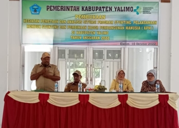 Wabup Yalimo Buka Kegiatan Rembuk Stunting
